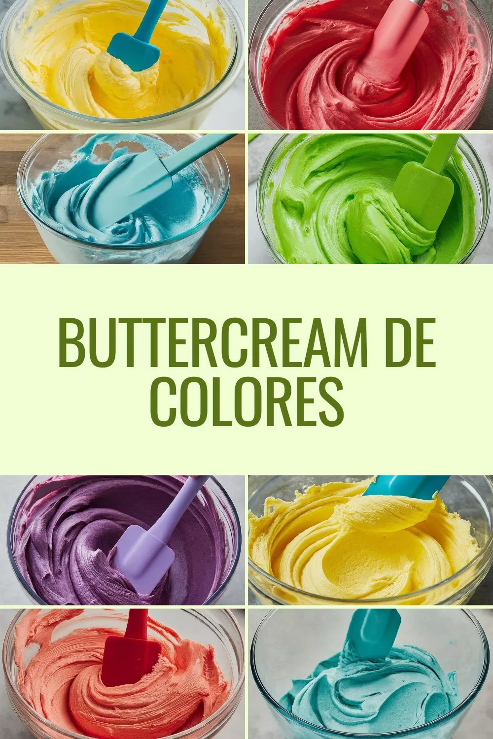 Buttercream de colores