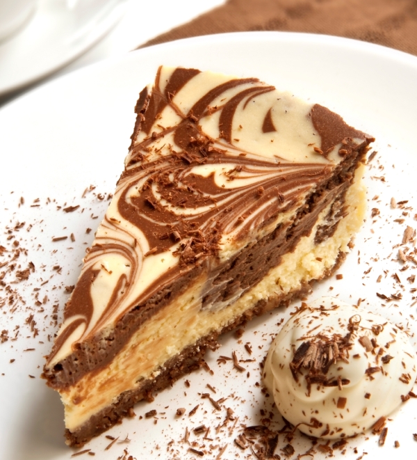Pastel de Queso Crema Marmoleado Reese´s