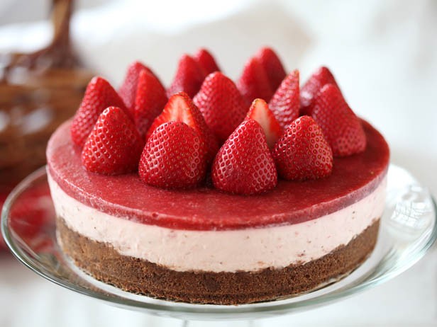 Pay de Queso de Fresa sin Hornear