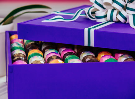 Coloridas Gemas Sorpresa de Chocolate