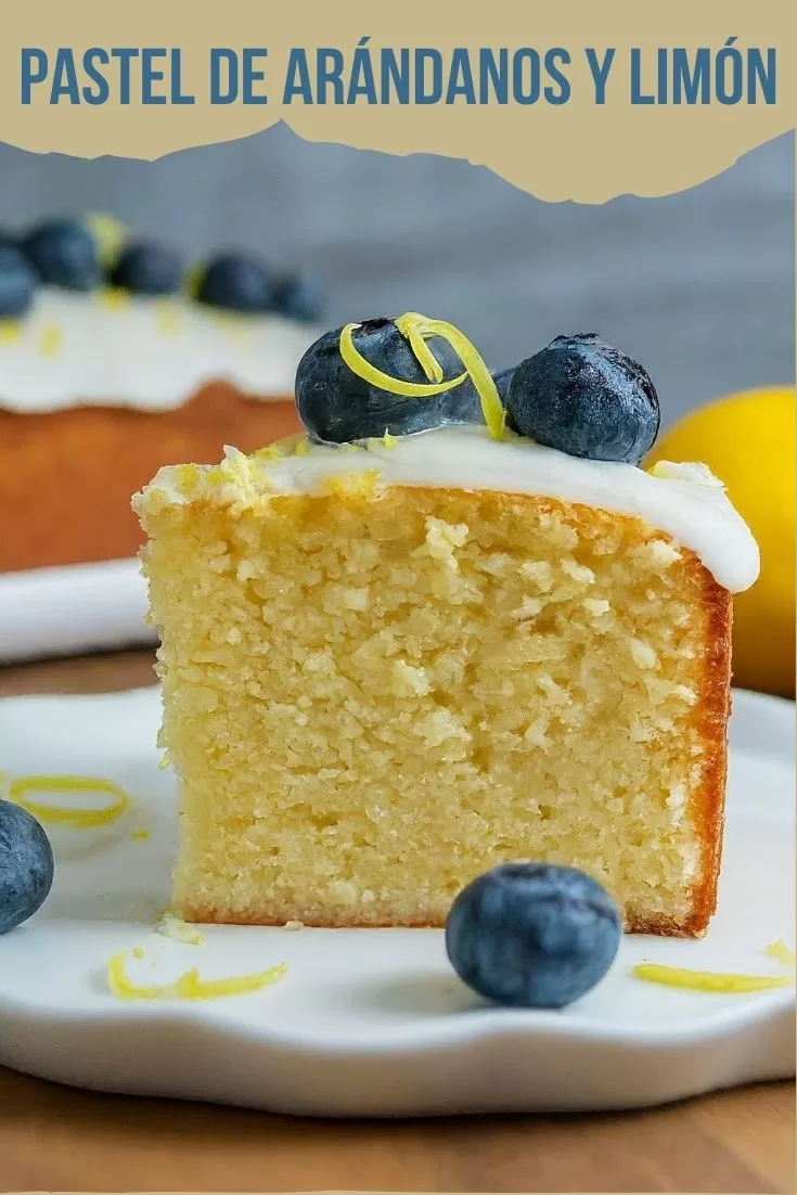 Receta de Pastel de Arándanos y Limón