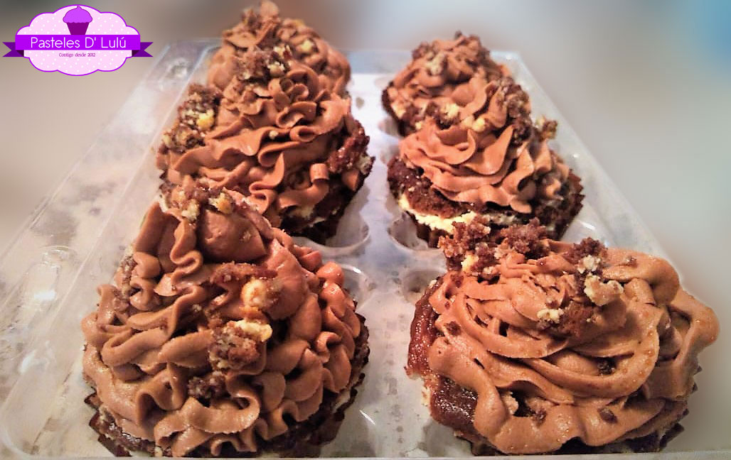 cupcakes de chocolate