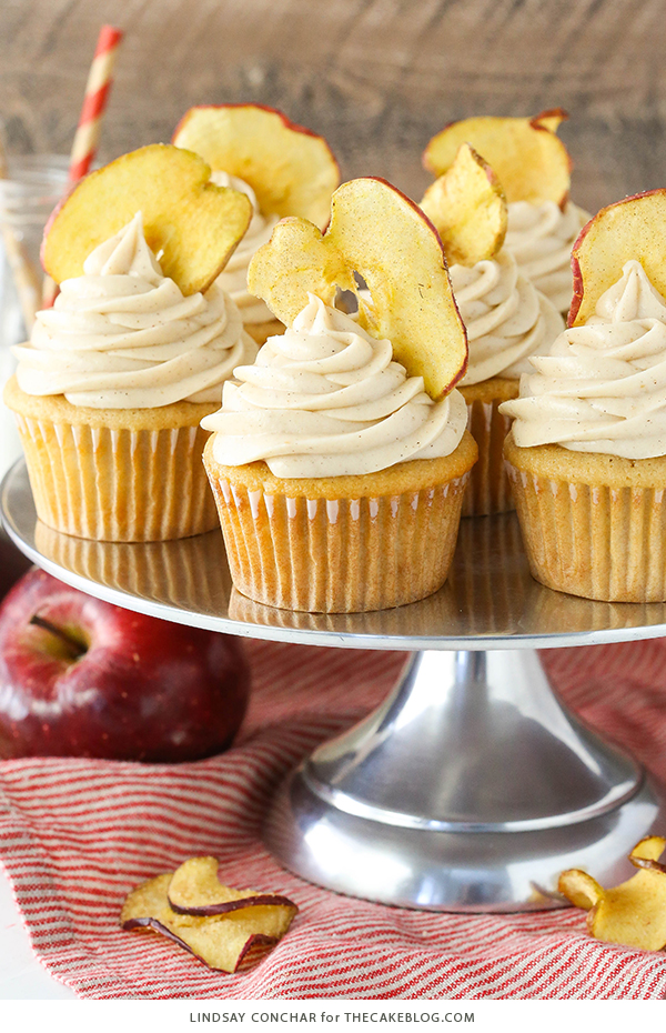 cupcakes de mantequilla de manzana