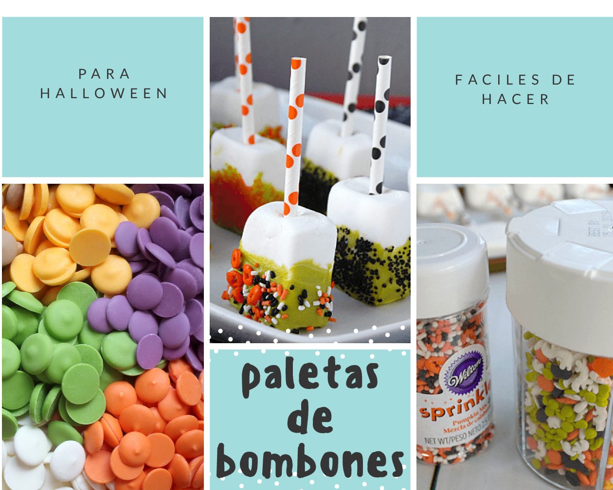 Paletas de Bombones de Halloween - Pasteles D' Lulú