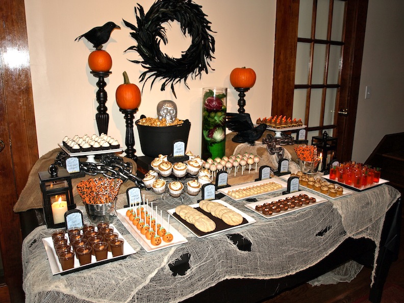 mesas de postres de halloween
