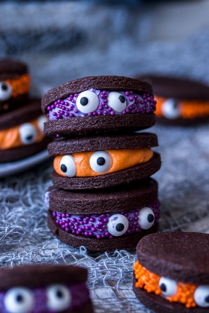 galletas del monstruo de chocolate