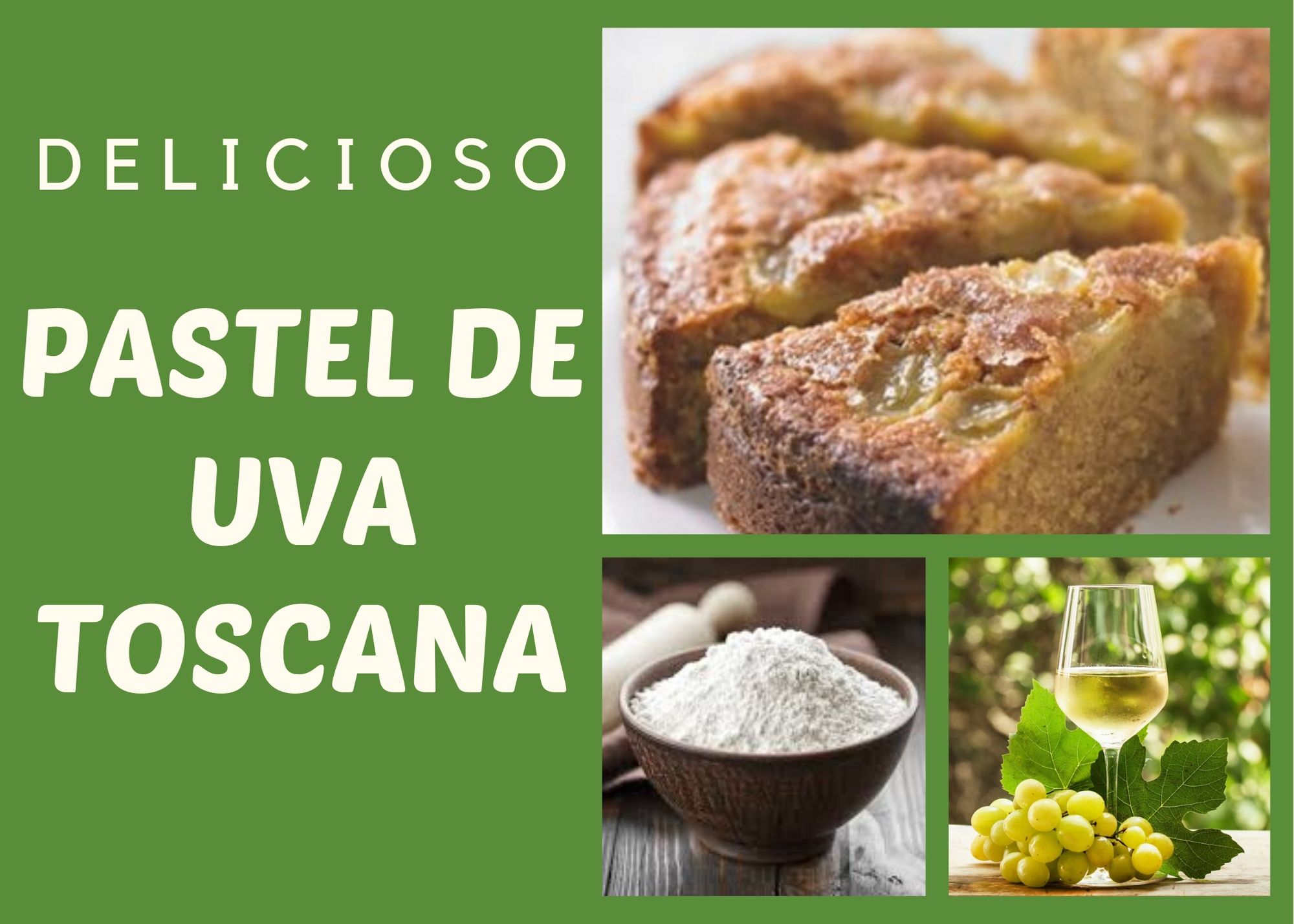 Receta de Pastel de Uva Toscana