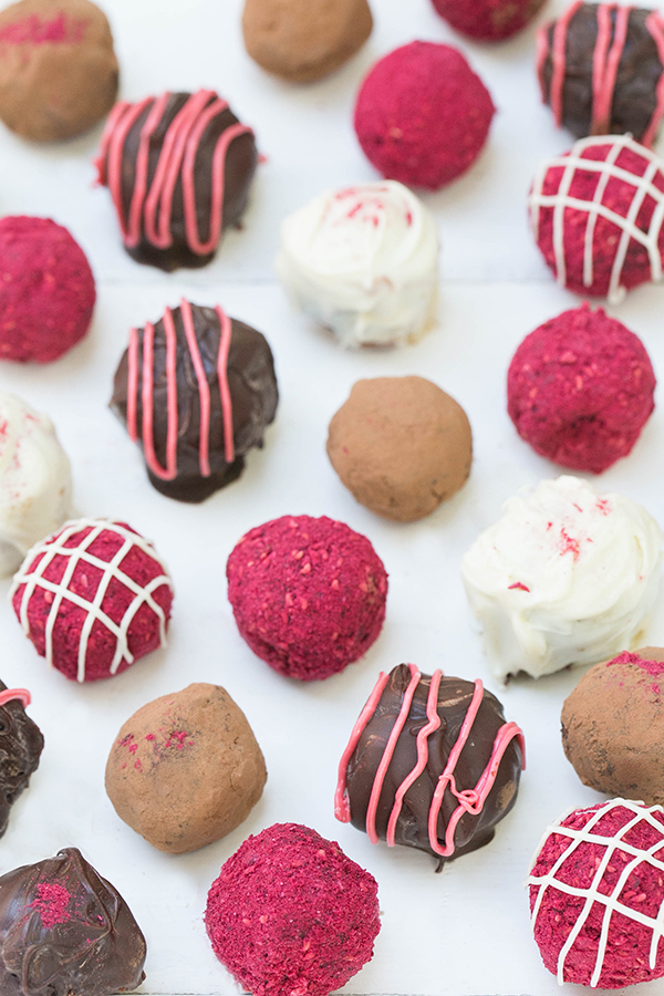trufas de chocolate y vino tinto