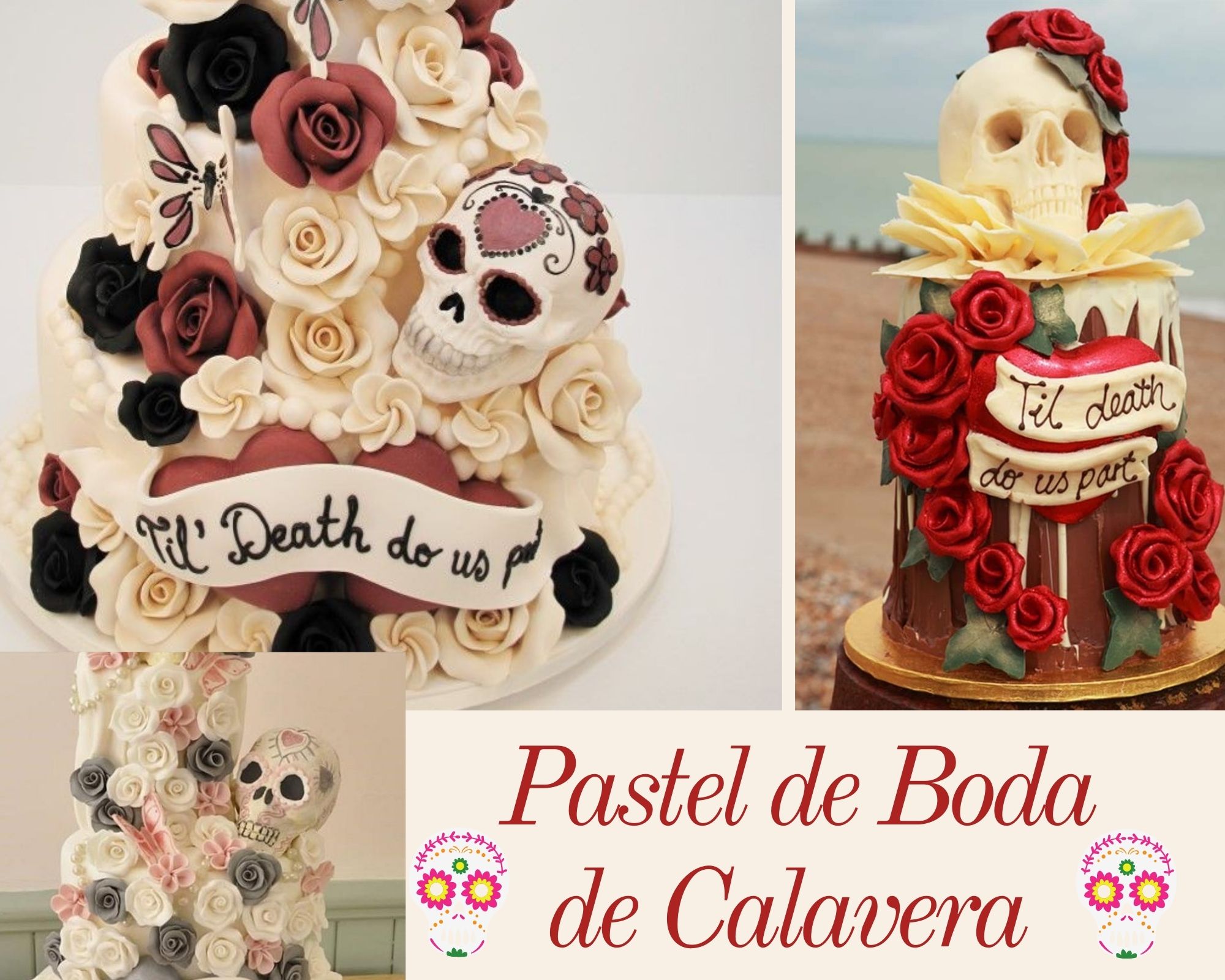 Pastel de Boda de Calavera
