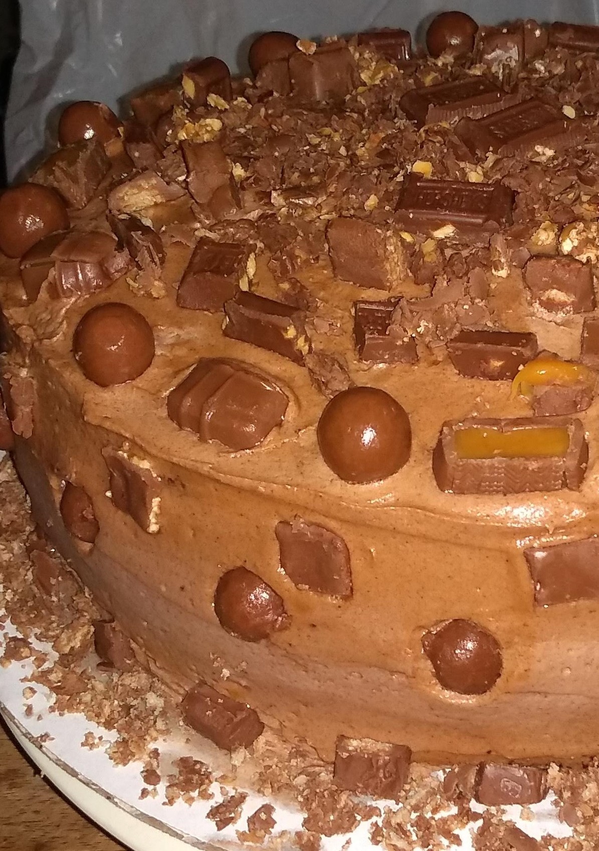 pastel de chocolates