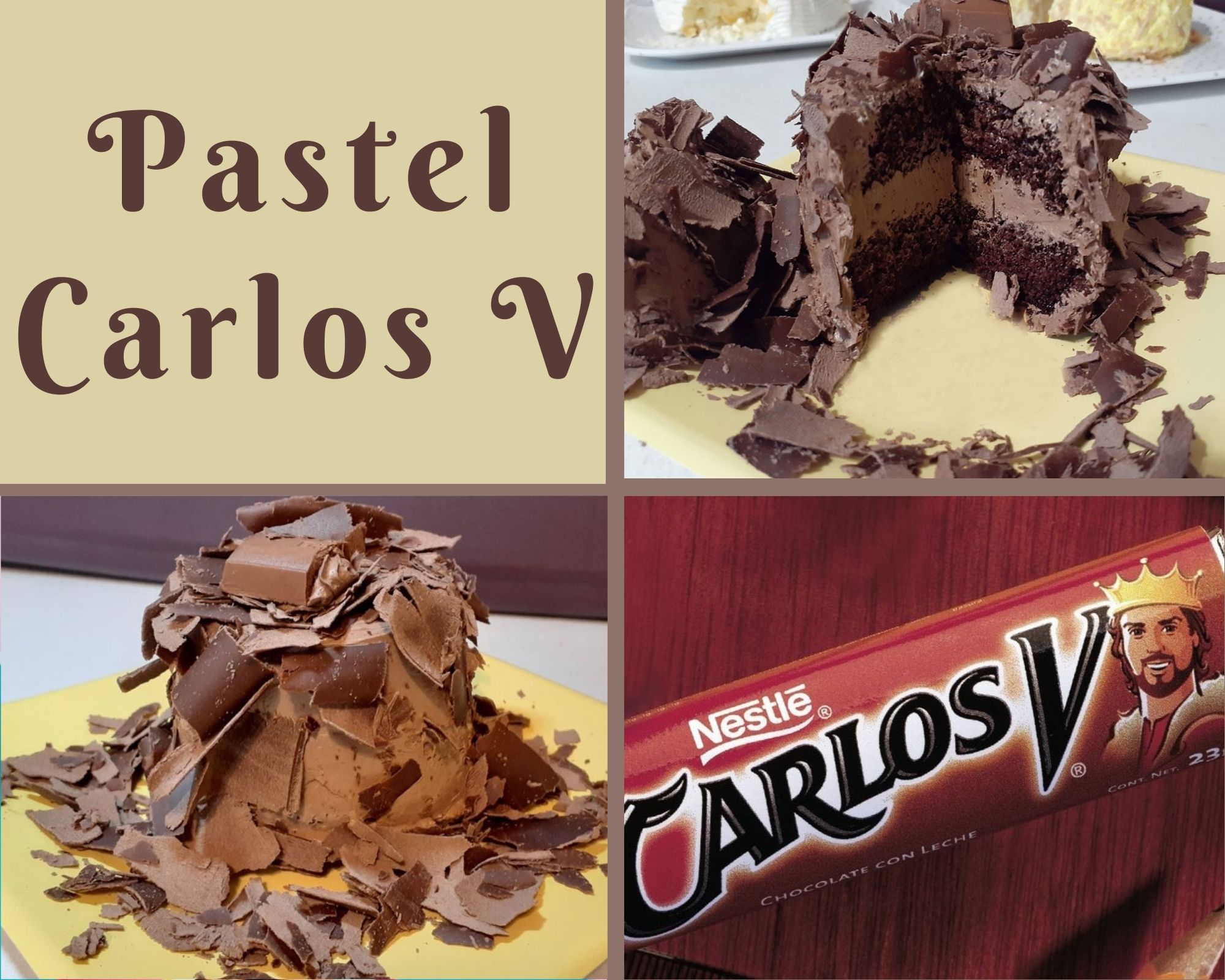 Pastel Carlos V Individual