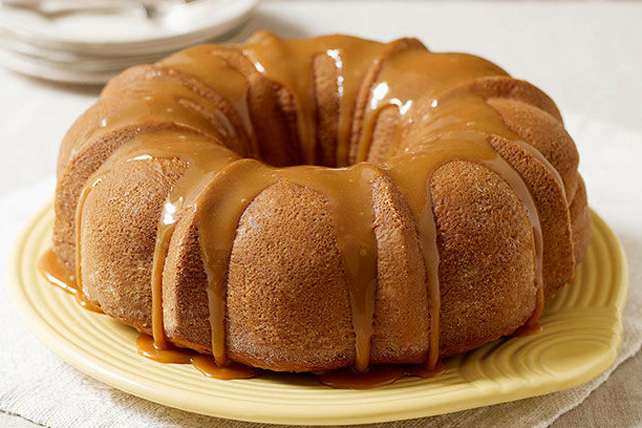 pastel de manzana y caramelo