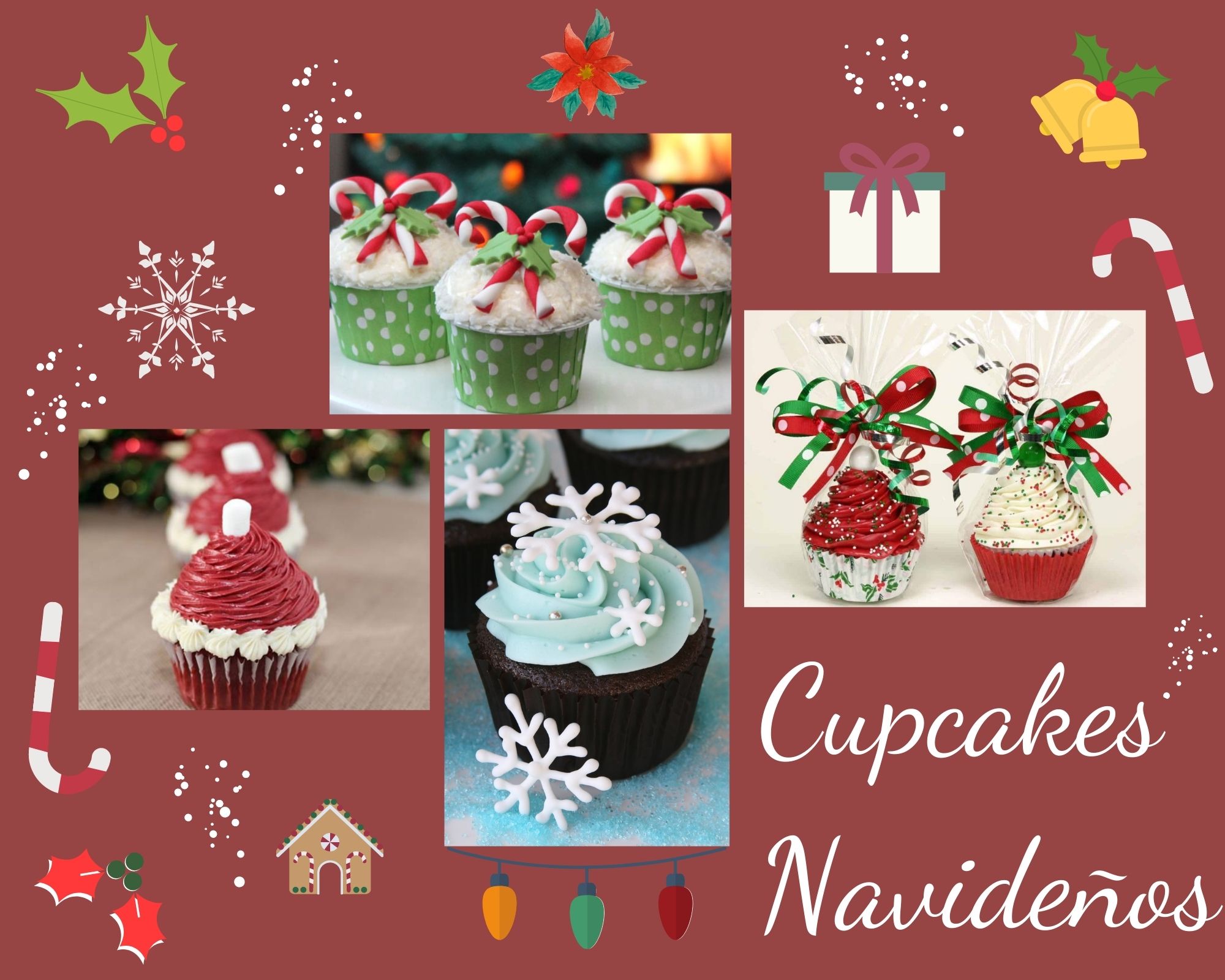 12 Cupcakes Navideños