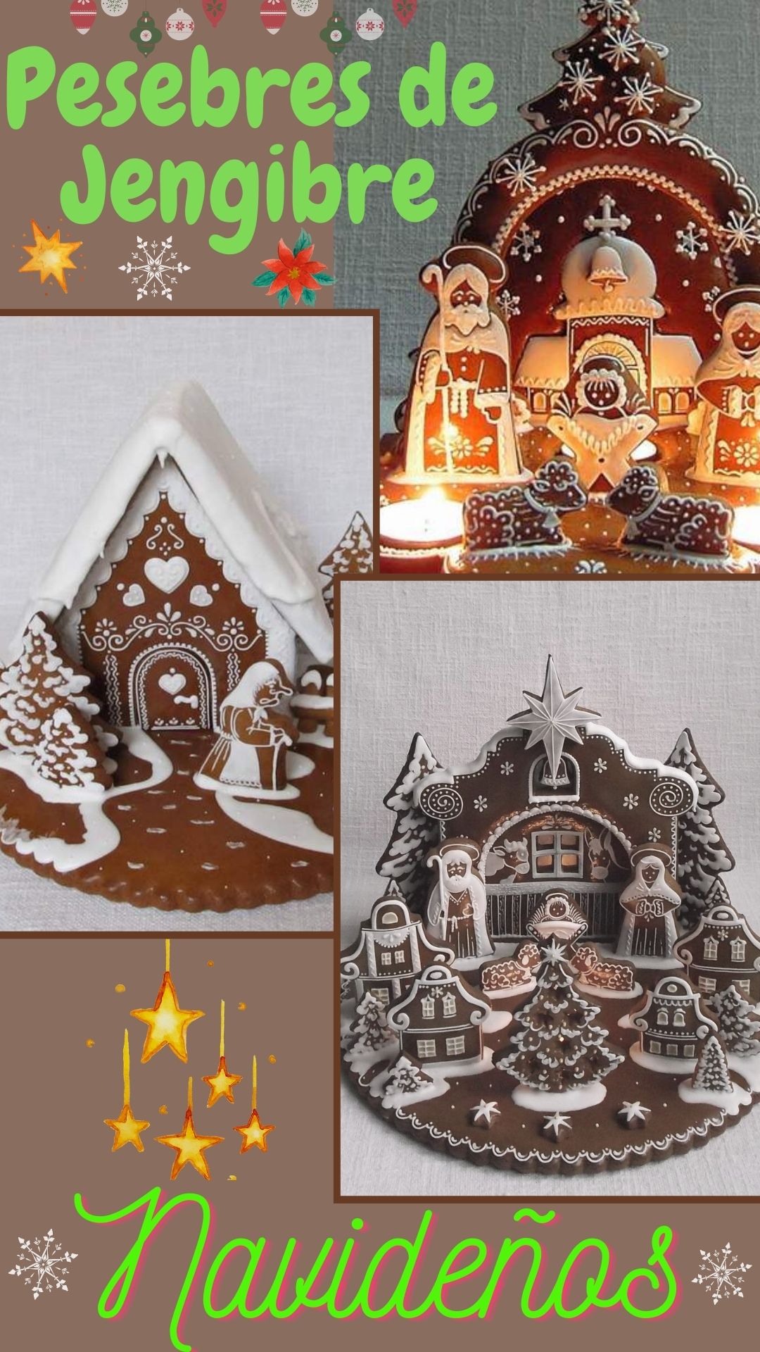 20 Pesebres de Jengibre Navideños
