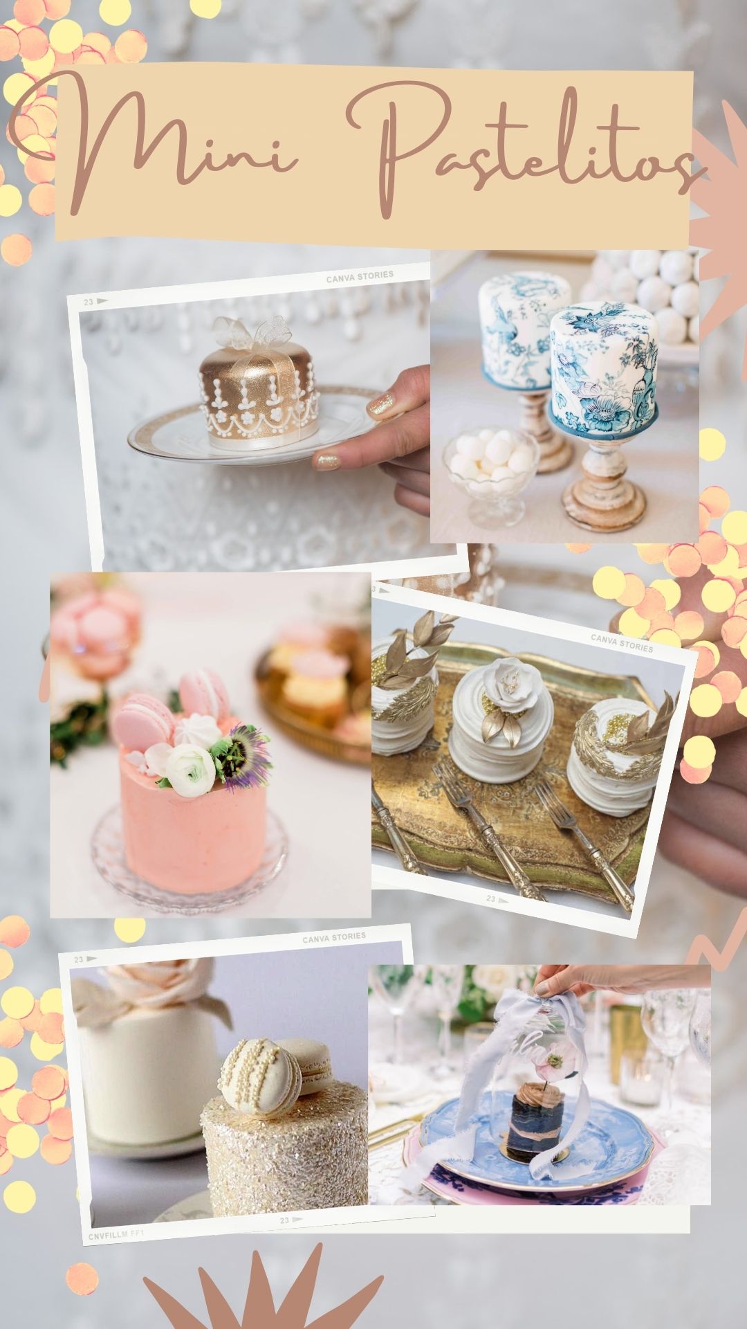 Mini Pasteles para Boda