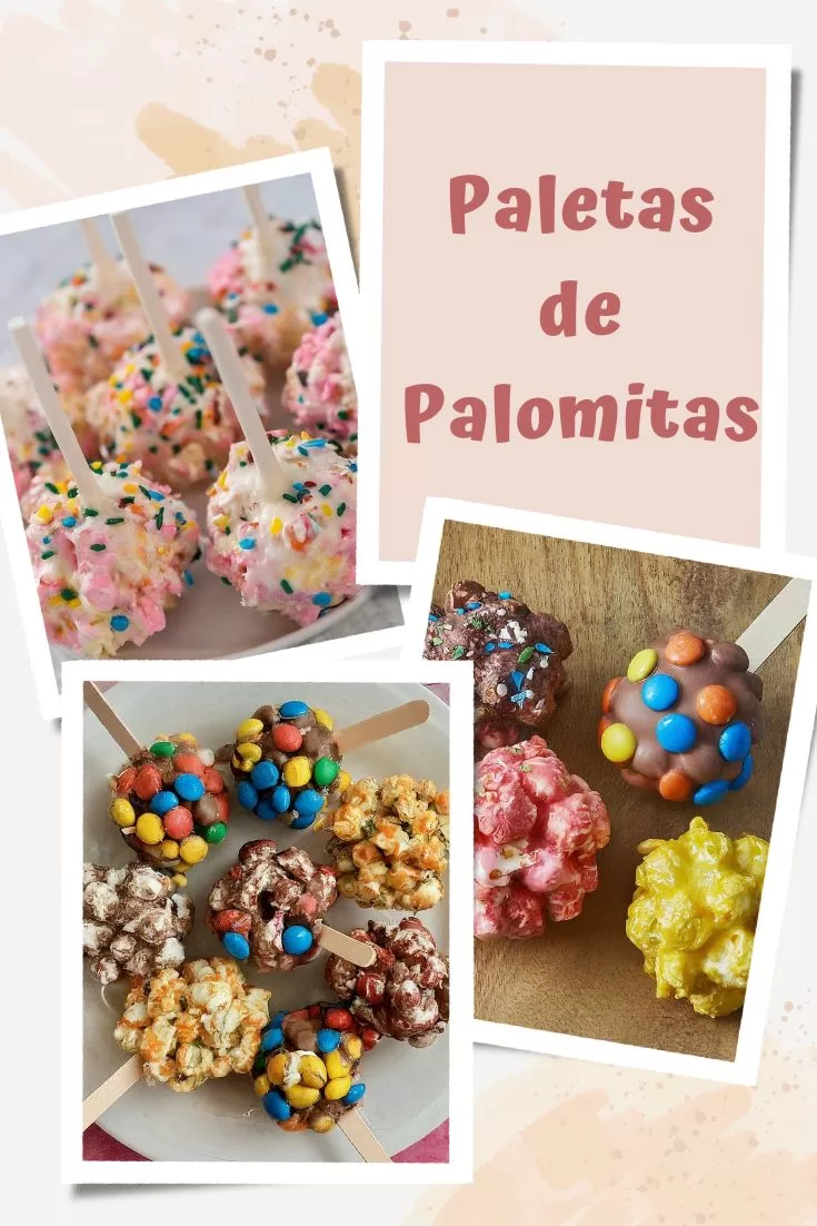 Ricas Paletas de Palomitas para Día del Niño