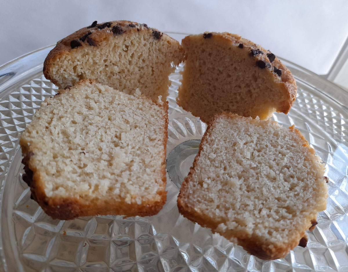 Muffins de Vainilla con Chispas de Chocolate
