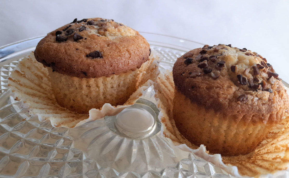 Muffins de Vainilla con Chispas de Chocolate