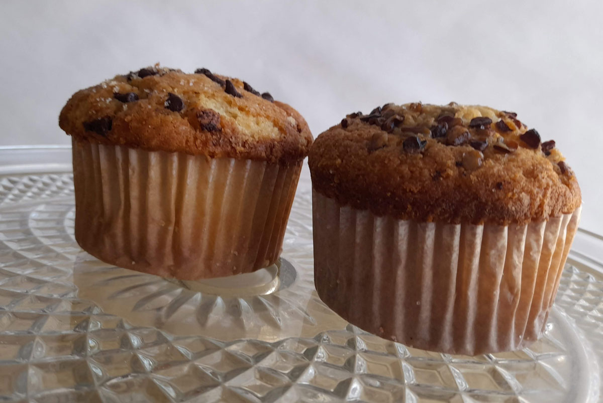 Muffins de Vainilla con Chispas de Chocolate