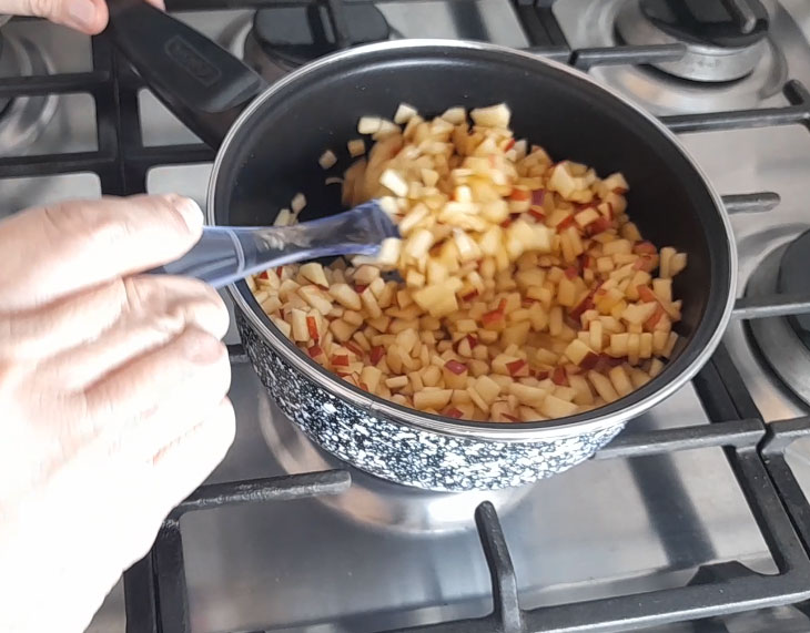 relleno de manzana
