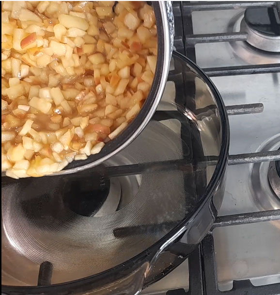 relleno de manzana
