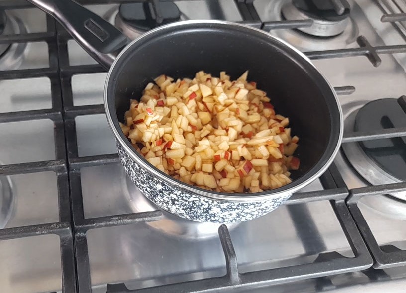relleno de manzana