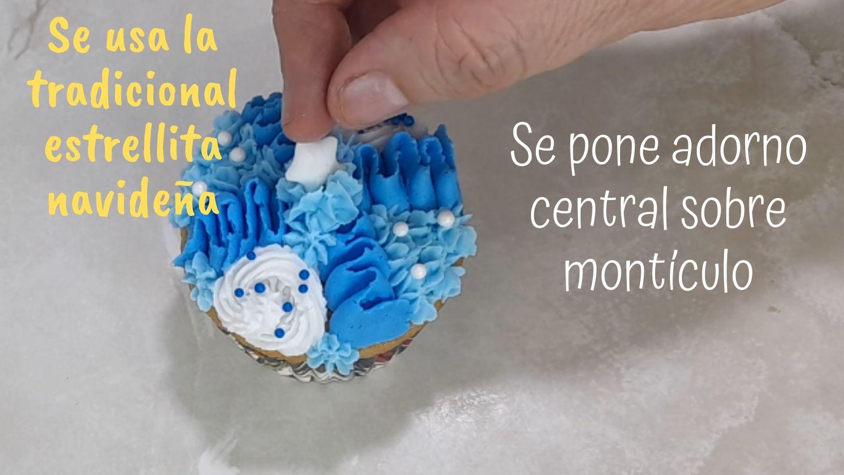 decoración de cupcakes navideños
