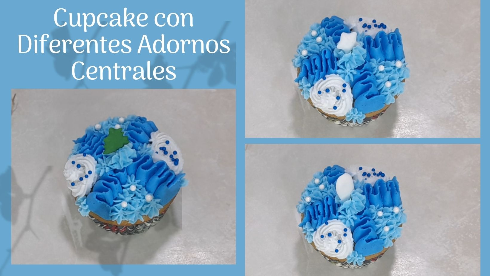 decoración de cupcakes navideños
