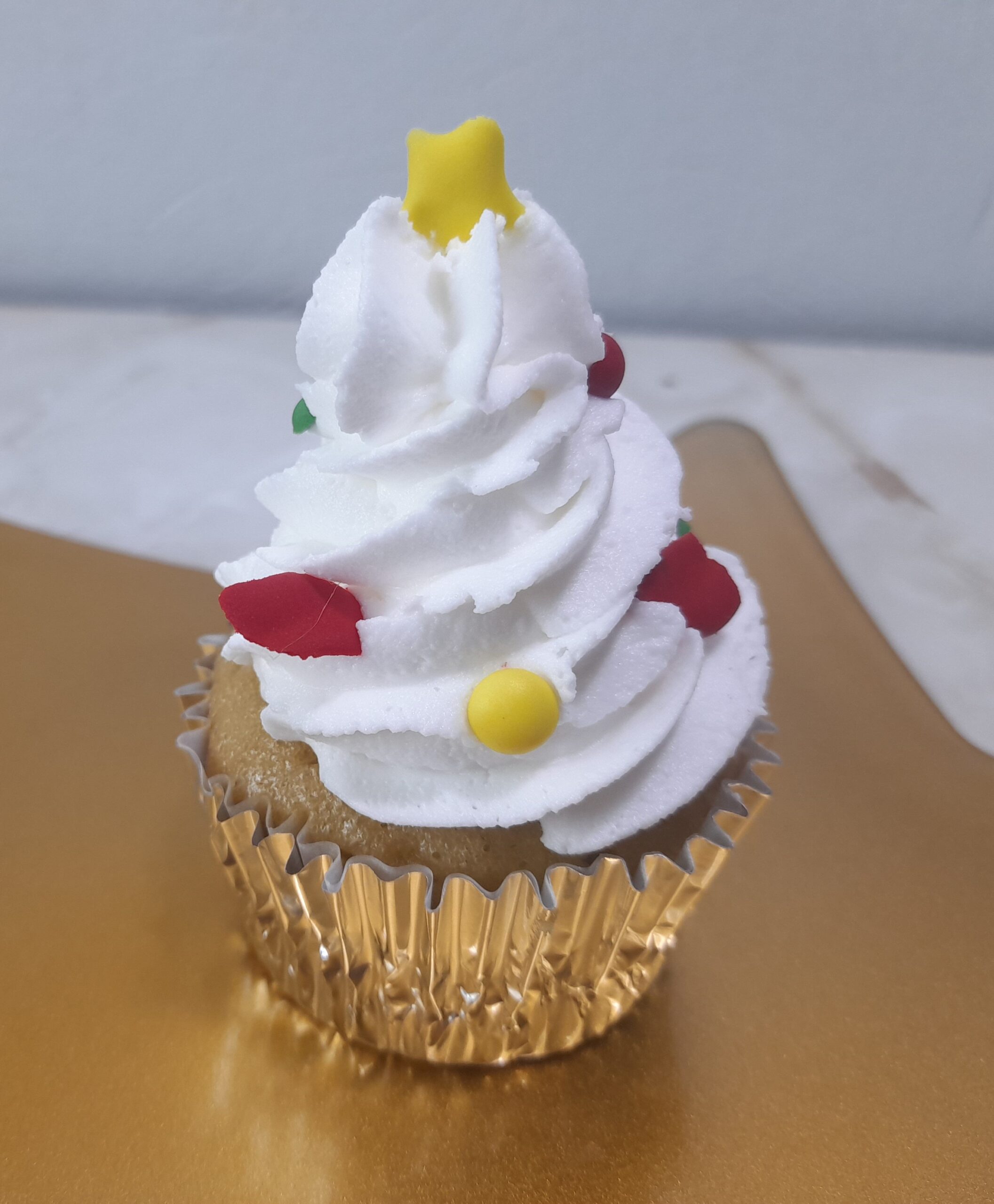 decoración de cupcakes navideños