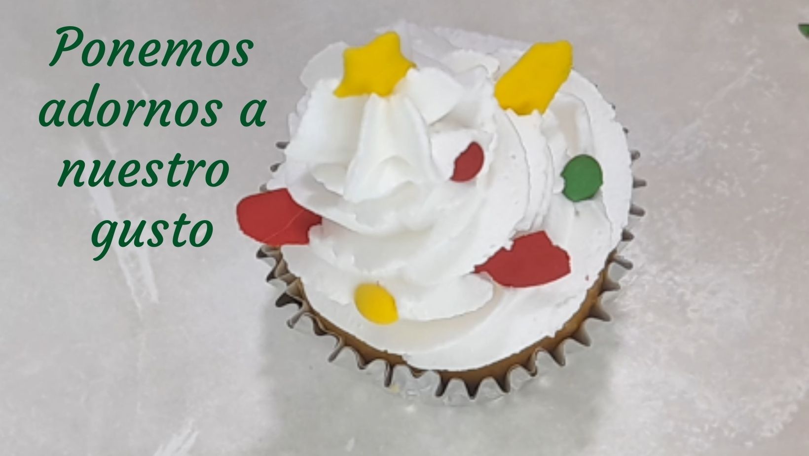 decoración de cupcakes navideños