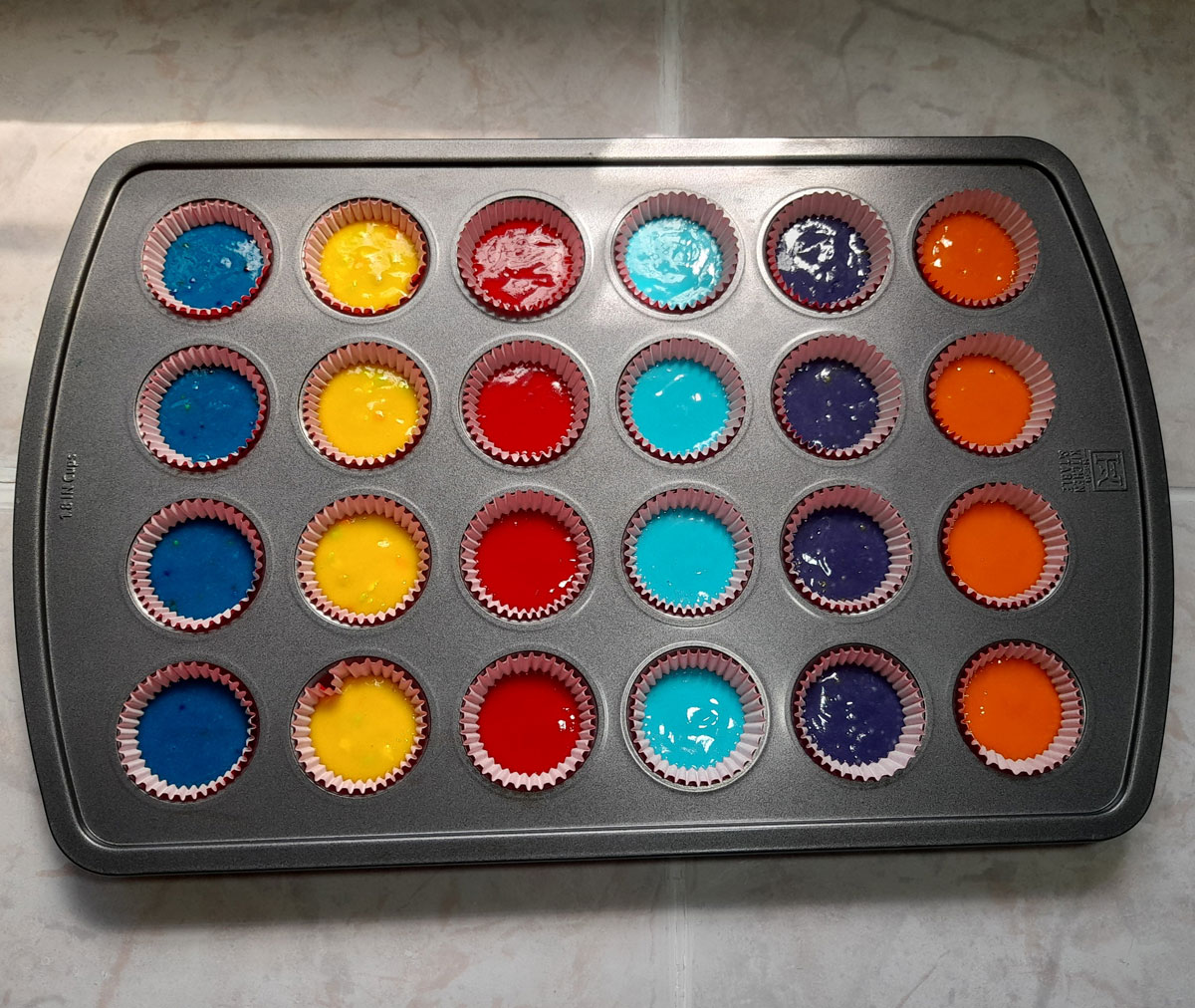 Mini Cupcakes de Colores