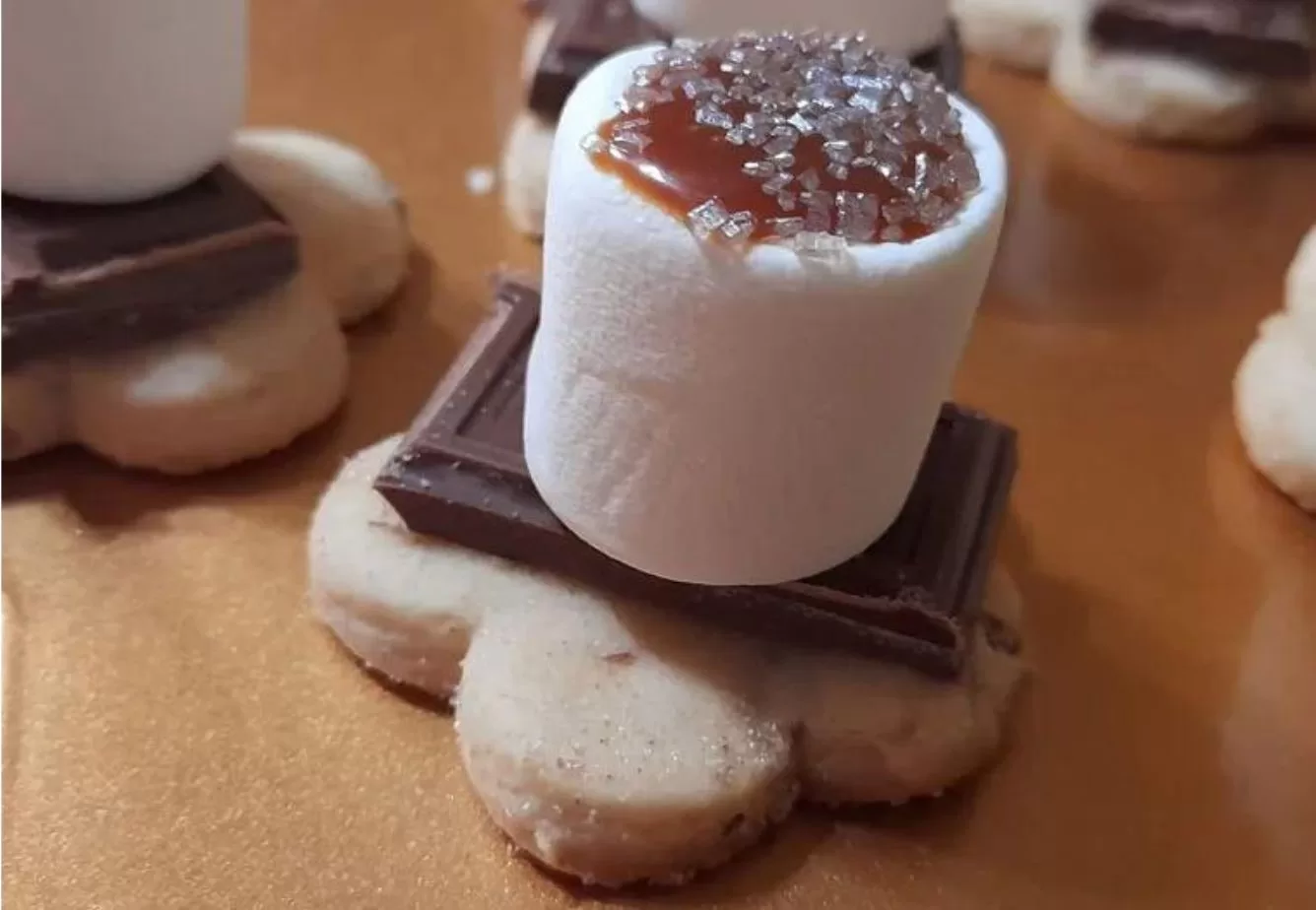 Postre de Bombón y Chocolate
