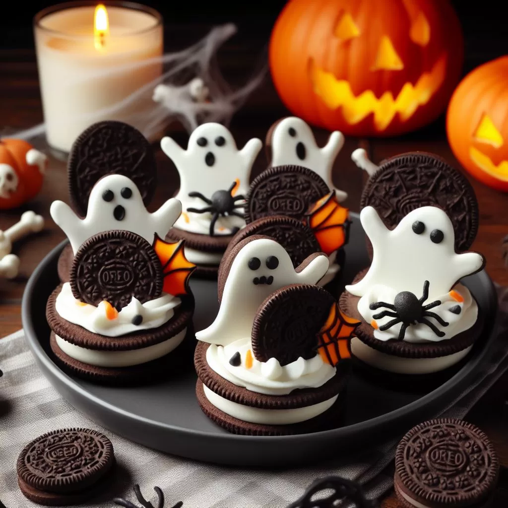 Postres para halloween con galletas Oreo