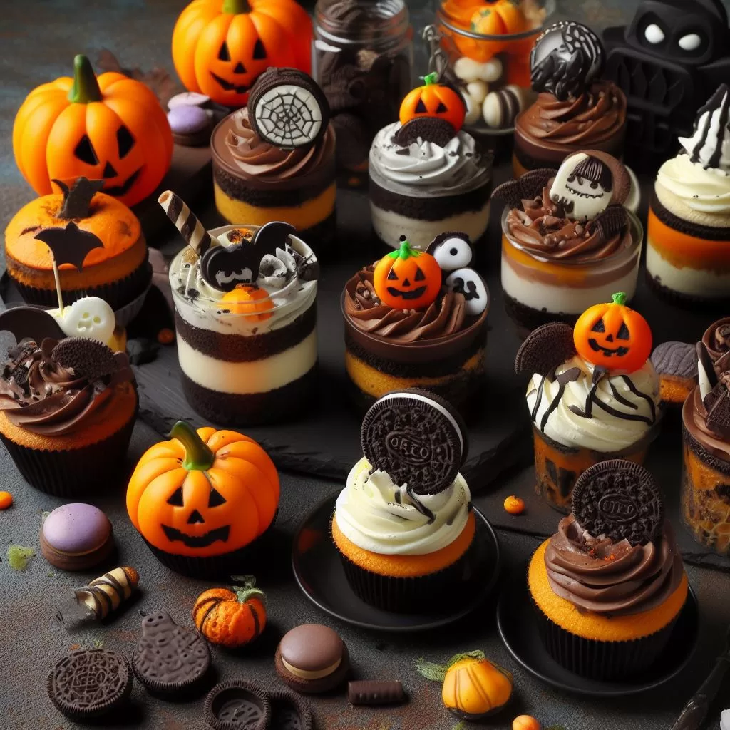 Postres para halloween con galletas Oreo