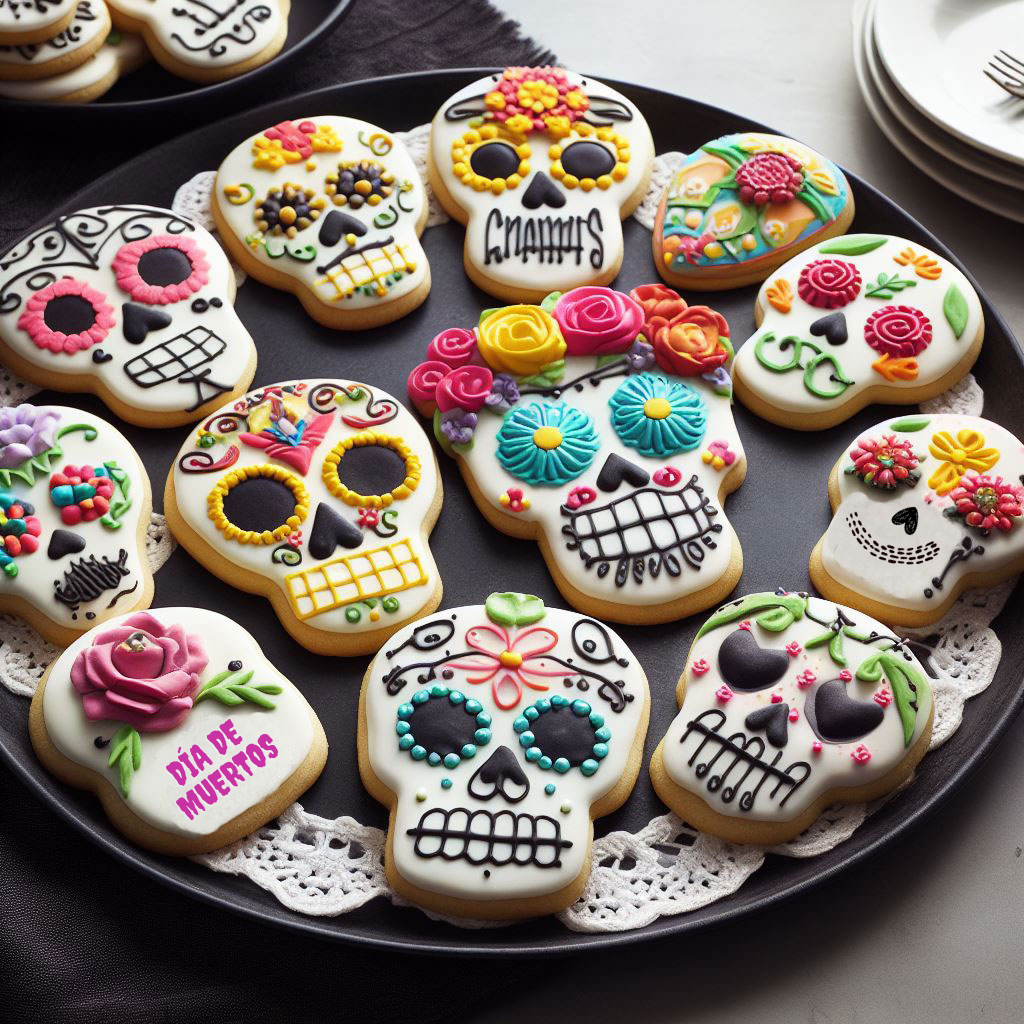 Galletas de Azúcar para Día de Muertos