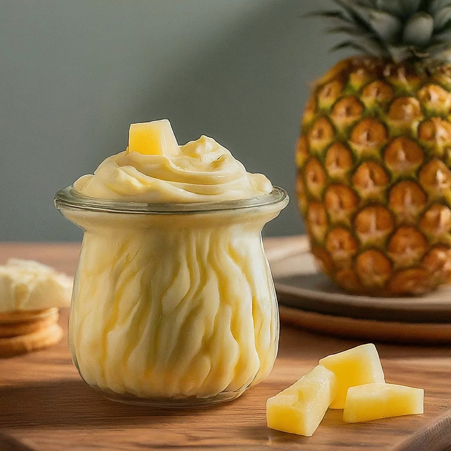 relleno de piña y nata
