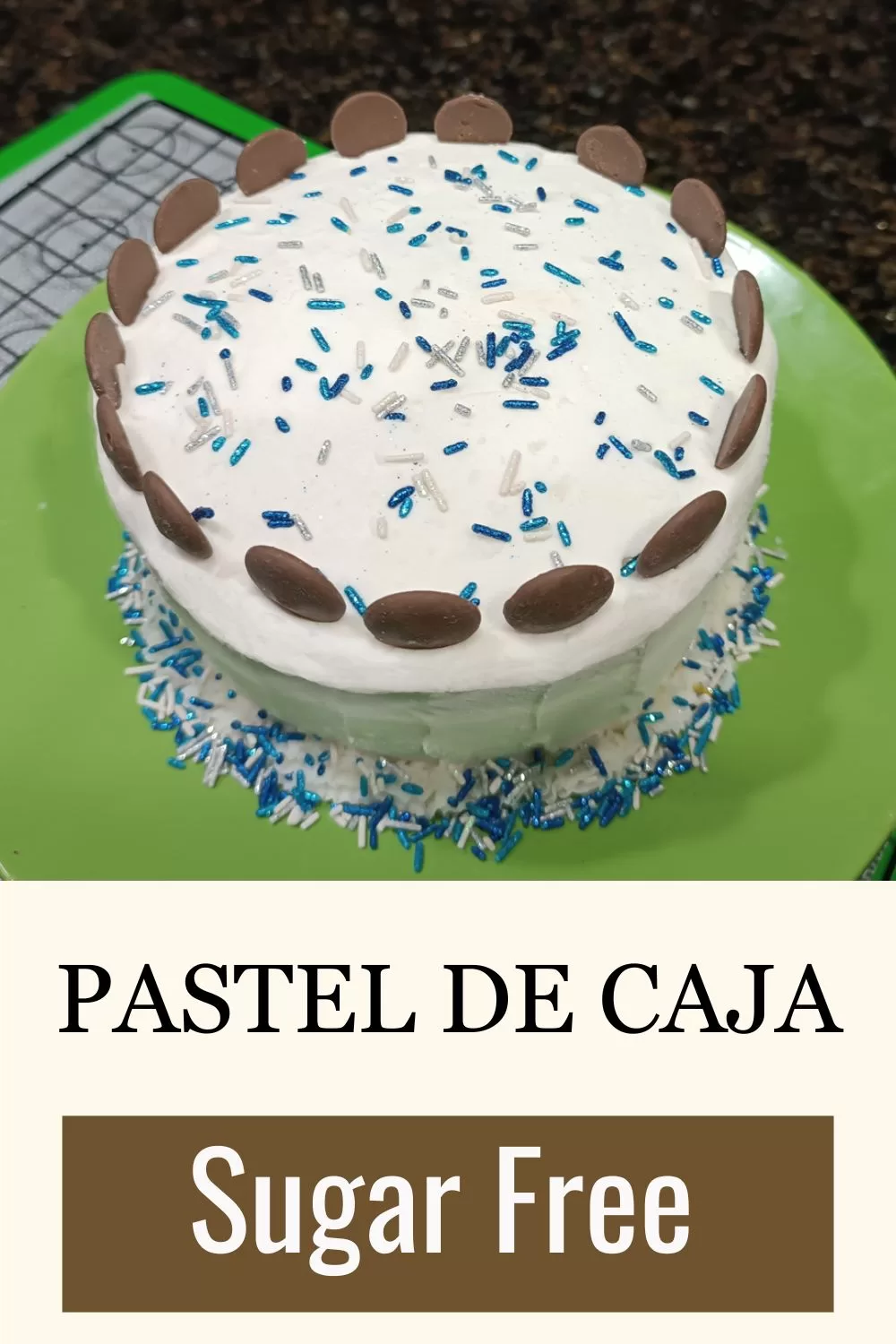 Pastel de caja sugar free