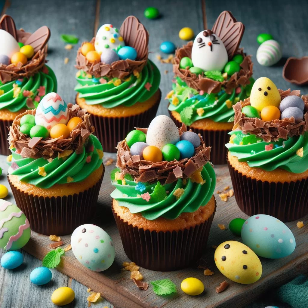 Ricos cupcakes de Pascua