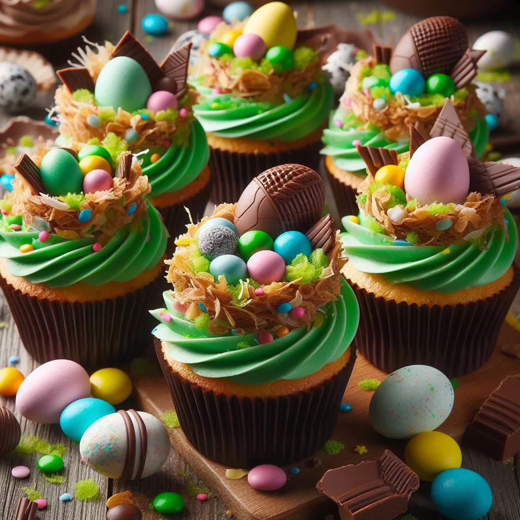 Ricos cupcakes de Pascua